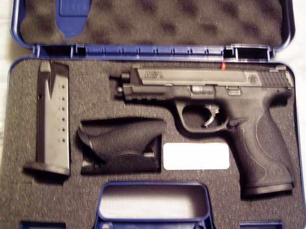 S&W M&P 40 HI-CAP new old stock. This has a 4 ¼” long barre that is factory new. The gun was proof fired in 1/24/2013. The gun is new in the box with everything  include two 15 round magazines. I am a