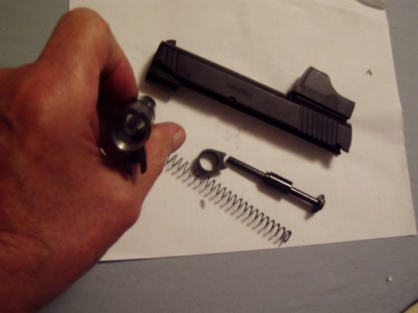 NEW GUN TAKE OFF COMMANDER SIZE 4.25 INCH UPPER ASSEMBLY WITH PERRY RED DOT SIGHT